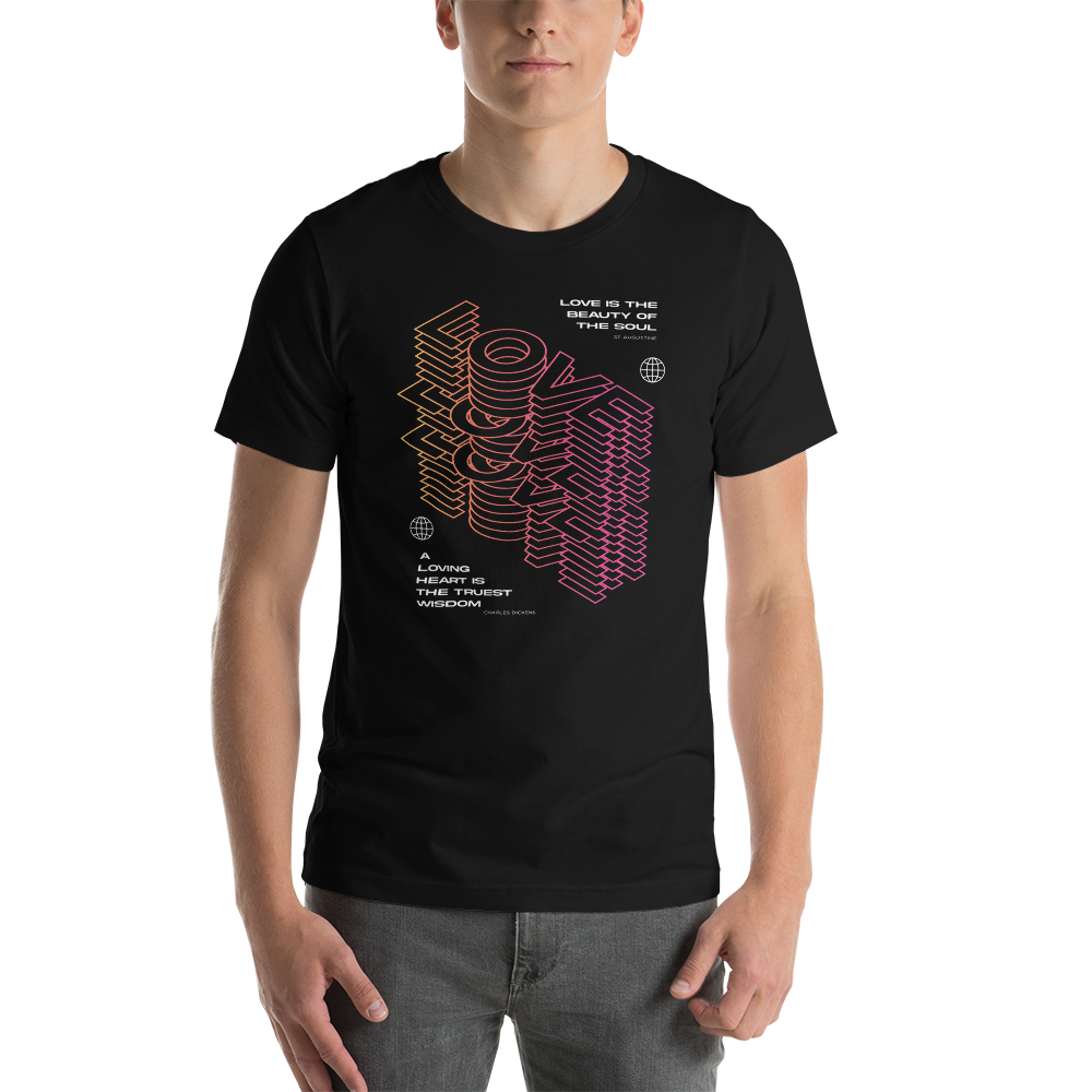 XS Love (motivation) Front Short-Sleeve Unisex T-Shirt by Design Express