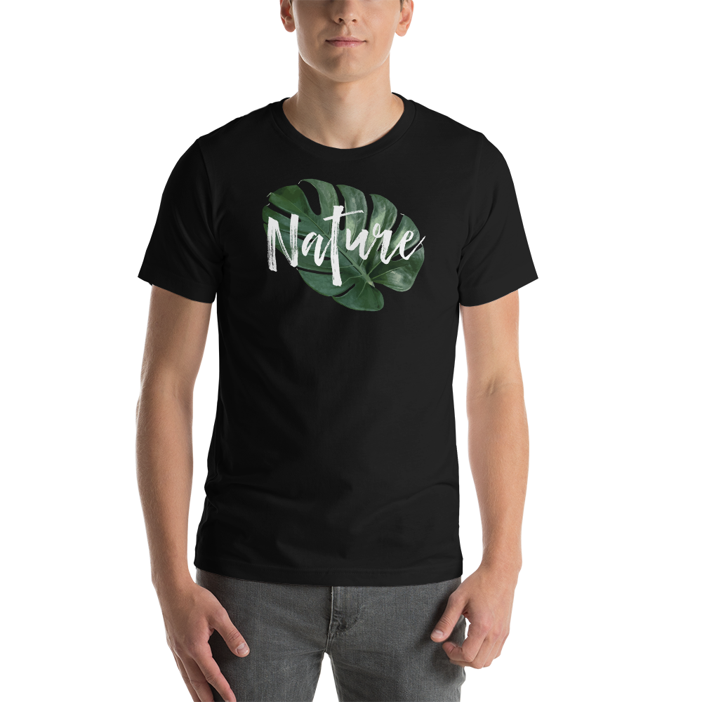 XS Nature Montserrat Leaf Short-Sleeve Unisex T-Shirt by Design Express