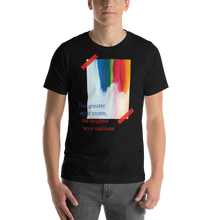 Black / XS Rainbow Short-Sleeve Unisex T-Shirt by Design Express