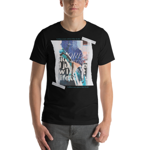 Black / XS Nothing is more abstarct than reality Frontside Short-Sleeve Unisex T-Shirt by Design Express