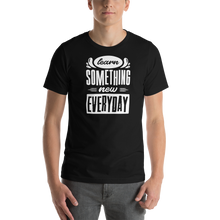 Black / XS Learn Something New Everyday Short-Sleeve Unisex T-Shirt by Design Express