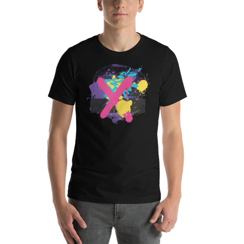 XS Abstract Series 01 Unisex T-shirt Black by Design Express