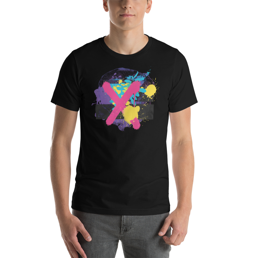 XS Abstract Series 01 Unisex T-shirt Black by Design Express