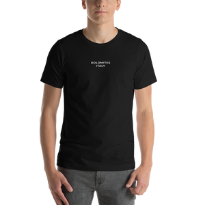 Black / XS Dolomites Italy Unisex T-shirt Back by Design Express