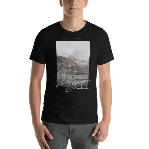 Black / XS Mount Bromo Unisex T-shirt by Design Express