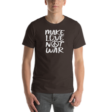 Brown / S Make Love Not War (Funny) Unisex T-Shirt by Design Express