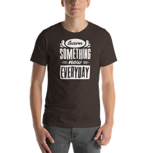 Brown / S Learn Something New Everyday Short-Sleeve Unisex T-Shirt by Design Express