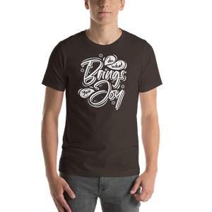 Brown / S Do What Bring You Enjoy Short-Sleeve Unisex T-Shirt by Design Express