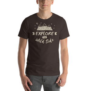 Brown / S Explore the Wild Side Unisex T-Shirt by Design Express