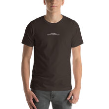 Brown / S Sydney Australia Unisex T-shirt Back by Design Express