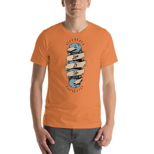 Burnt Orange / XS Live it Up Short-Sleeve Unisex T-Shirt by Design Express