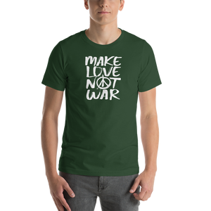 Forest / S Make Love Not War (Funny) Unisex T-Shirt by Design Express