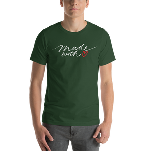 Forest / S Made With Love (Funny) Unisex T-Shirt by Design Express