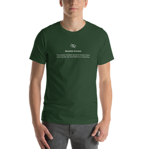 Forest / S Sensitive Content (Funny) Unisex Dark T-Shirt by Design Express