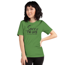 Leaf / S Sorry I'm Late Funny Light T-Shirt by Design Express