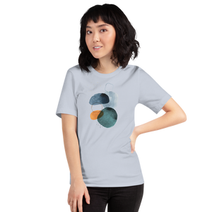 Light Blue / XS Peace Abstract Art Short-Sleeve Unisex T-Shirt by Design Express