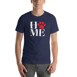 Navy / XS Home (Pet Lover) Funny Unisex Invert T-Shirt by Design Express