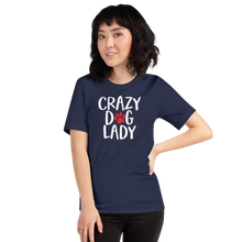 Navy / XS Crazy Dog Lady (Dog lover) Funny Dark T-Shirt by Design Express