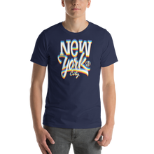 Navy / XS New York City Glitch Short-Sleeve Unisex T-Shirt by Design Express