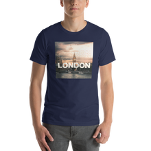 Navy / XS London Square Unisex Black T-Shirt by Design Express