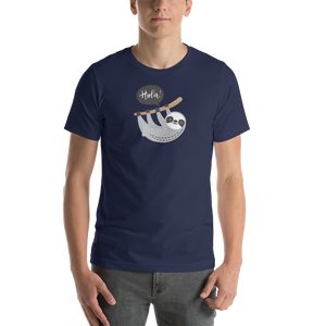 Navy / XS Hola Sloths Short-Sleeve Unisex T-Shirt by Design Express