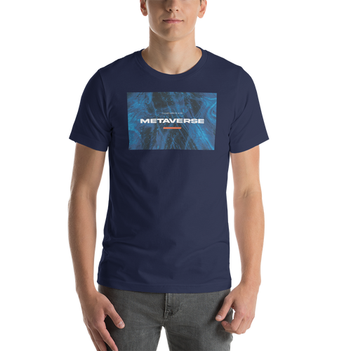 Navy / XS I would rather be in the metaverse Short-Sleeve Unisex T-Shirt by Design Express