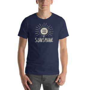 Navy / XS You are my Sunshine Short-Sleeve Unisex T-Shirt by Design Express