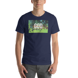 Navy / XS Believe in God Short-Sleeve Unisex T-Shirt by Design Express