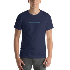 Navy / XS Nothing is more abstarct than reality Bavkside Short-Sleeve Unisex T-Shirt by Design Express