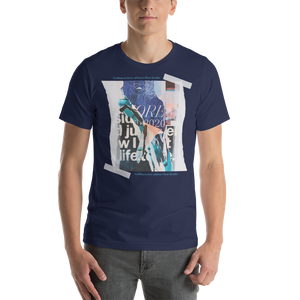 Navy / XS Nothing is more abstarct than reality Frontside Short-Sleeve Unisex T-Shirt by Design Express