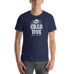 Navy / XS Be Creative Short-Sleeve Unisex T-Shirt by Design Express