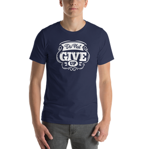 Navy / XS Do Not Give Up Short-Sleeve Unisex T-Shirt by Design Express