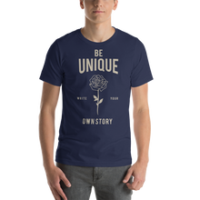 Navy / XS Be Unique, Write Your Own Story Unisex T-Shirt by Design Express