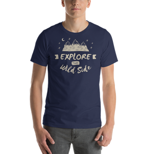Navy / XS Explore the Wild Side Unisex T-Shirt by Design Express