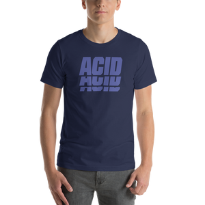 Navy / XS ACID Blue Unisex T-Shirt by Design Express