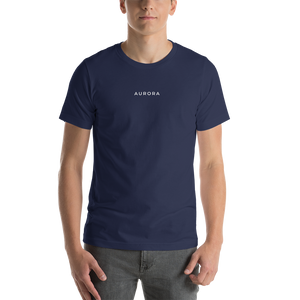 Navy / XS Aurora Unisex T-shirt Back by Design Express