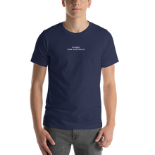 Navy / XS Sydney Australia Unisex T-shirt Back by Design Express