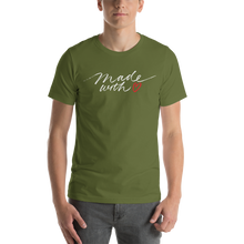 Olive / S Made With Love (Funny) Unisex T-Shirt by Design Express