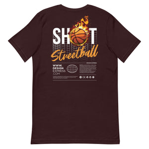 Shoot Streetball Back Short-Sleeve Unisex T-Shirt by Design Express