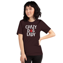 Oxblood Black / S Crazy Dog Lady (Dog lover) Funny Dark T-Shirt by Design Express