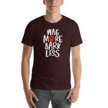 Oxblood Black / S Wag More Bark Less (Dog lover) Funny Unisex T-Shirt by Design Express