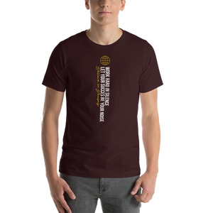 Oxblood Black / S Work hard in silence Short-Sleeve Unisex T-Shirt by Design Express