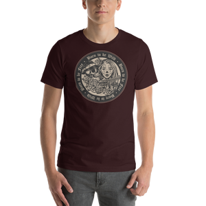 Oxblood Black / S Born to be Wild, Born to be Free Short-Sleeve Unisex T-Shirt by Design Express