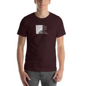 Oxblood Black / S Art speaks where words are unable to explain Short-Sleeve Unisex T-Shirt by Design Express