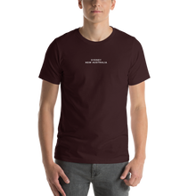 Oxblood Black / S Sydney Australia Unisex T-shirt Back by Design Express
