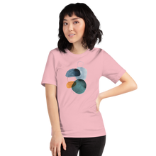 Pink / S Peace Abstract Art Short-Sleeve Unisex T-Shirt by Design Express