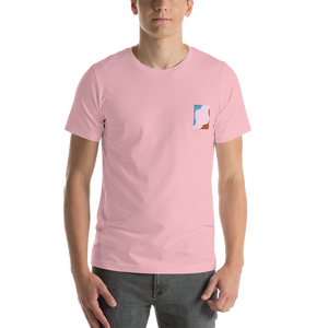 Pink / S When you love life, it loves you right back Back Side Unisex T-Shirt by Design Express
