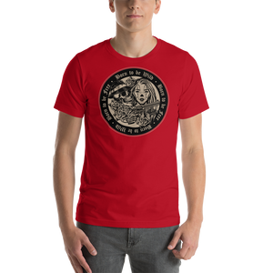 Red / XS Born to be Wild, Born to be Free Short-Sleeve Unisex T-Shirt by Design Express