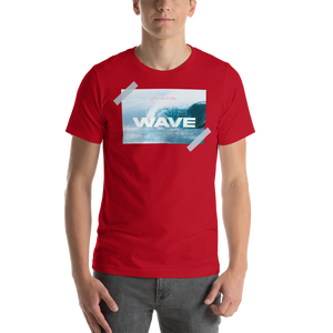 Red / XS The Wave Short-Sleeve Unisex T-Shirt by Design Express