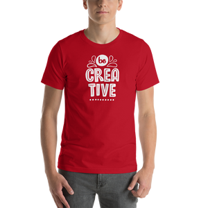 Red / XS Be Creative Short-Sleeve Unisex T-Shirt by Design Express